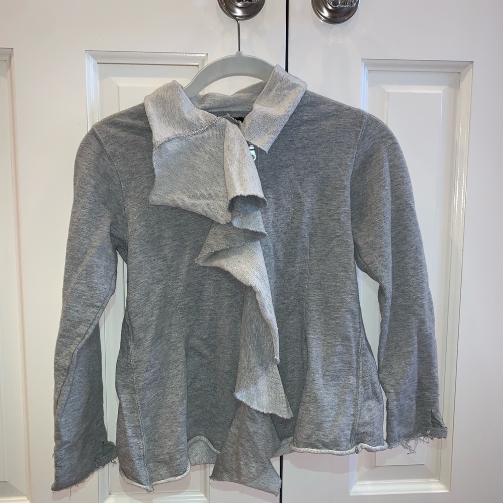 gray sweater